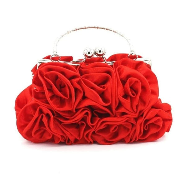 Sac à Main Vintage Roses Rouge Année 20 Vintage-Dressing